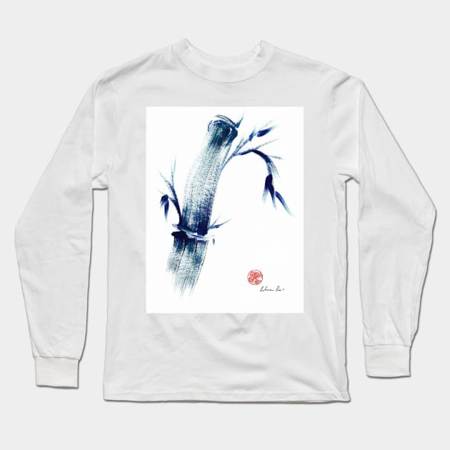 MEDITATE - Zen wash painting Long Sleeve T-Shirt by tranquilwaters